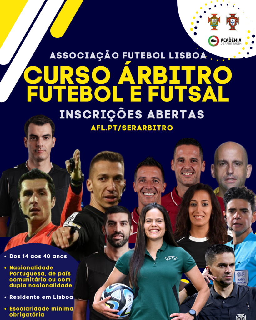 Queres ser Árbitro de Futebol, ou Futsal? – AFL